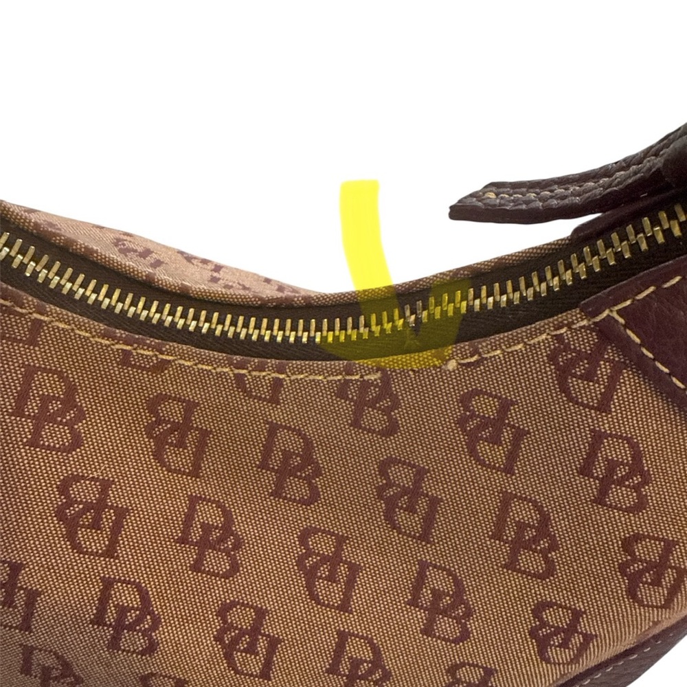 Dooney & Bourke Burgundy and Purple Vintage Signature Shoulder Bag - Picture 2 of 9